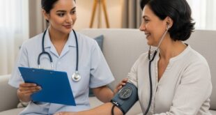 ممرضة منزلية بالدمام لرعاية كبار السن